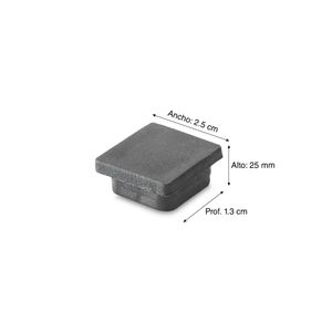 Regatón Cuadrado plástico 1" x 4 unidades