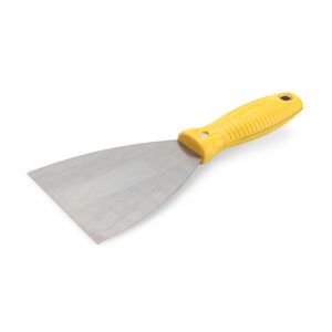 Espátula de acero con mango plástico 4"