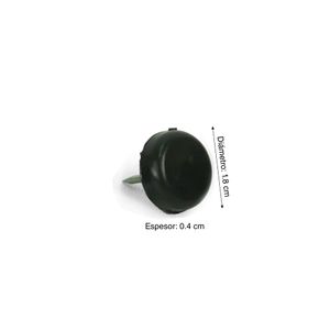 Deslizador plástico para clavar 18mm x 12 unidades