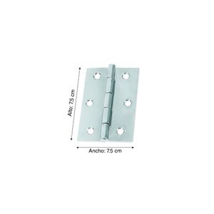 Bisagra Capuchina Acero Zincado 3"x3" x 3 unidades