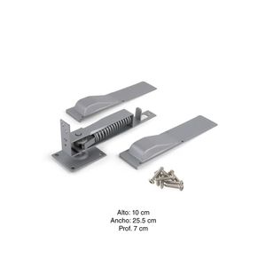 Bisagra de piso para puerta vaivén Aluminizada