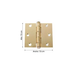 Bisagra Capuchina Bronceada 3"x3" x 2 unidades