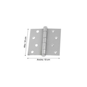 Bisagra Capuchina Aluminio 4"x4" x 3 unidades