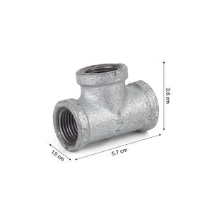 Tee galvanizado 1/2"