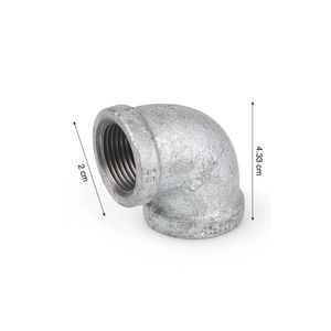 Codo galvanizado 3/4" x 90°