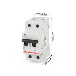 Interruptor Termomagnético 2x50A 20V-10KA