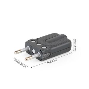 Enchufe redondo 2P 10A