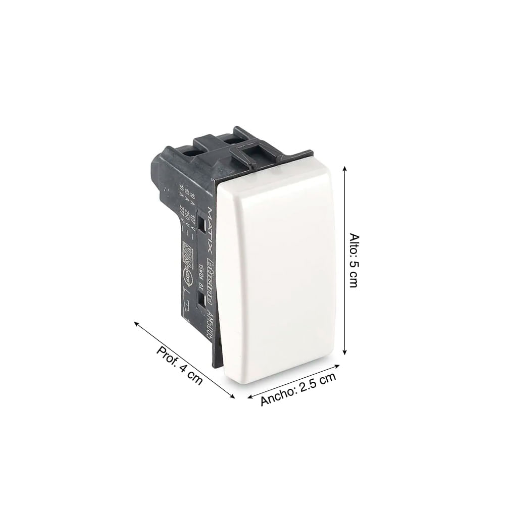 Bouton Axial Bticino Matix 1P 10A AM5055N