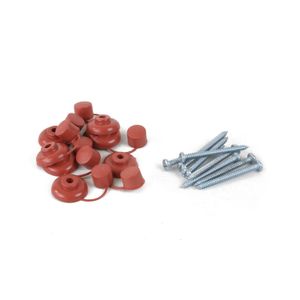 Kit Tornillo Autorroscante Pan 12"x21/2" + Capuchón Teja x 8 unidades