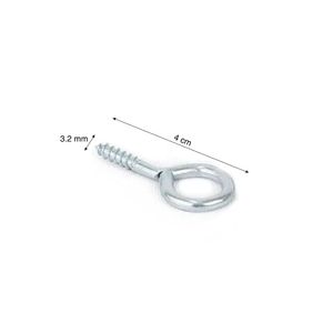 Armella cerrada niquelada 3/4" x 10 unidades