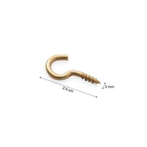 Armella abierta 1/2" dorada x10 unids.