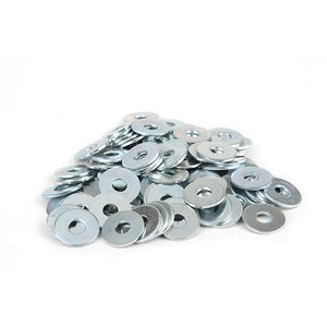 Arandela plana 1/4" x 100 unidades