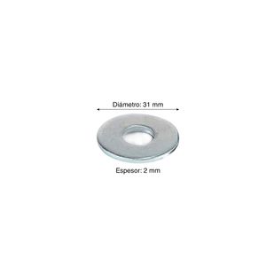 Arandela plana 1/2" x 10 unidades