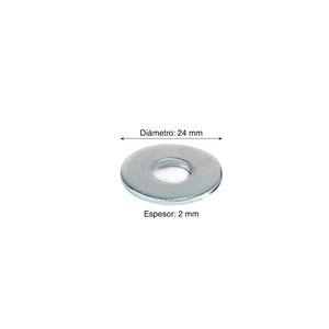 Arandela plana 3/8" x 10 unidades
