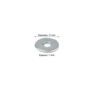 Arandela plana 5/32" x 10 unidades
