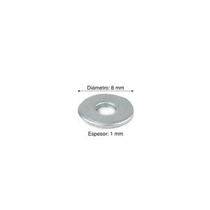 Arandela plana 1/8" x 10 unidades