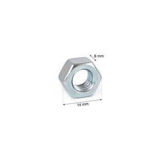 Tuerca hexagonal C 3/8" x 4 unidades