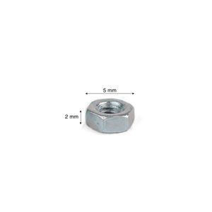 Tuerca hexagonal C 1/8" x 10 unidades