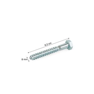 Perno tirafón CG2 5/16" x 2 1/2" x 4 unidades