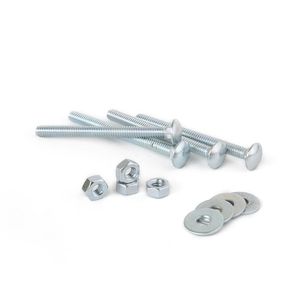 Perno coche + Tuercas + Arandelas 1/4x3" x 4 unidades