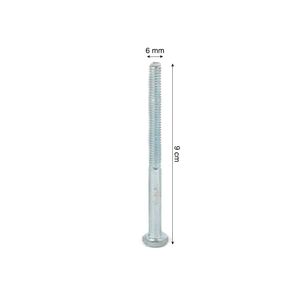 Perno hexagonal + Tuerca CG2 1/4x3 1/2" x 4 unidades