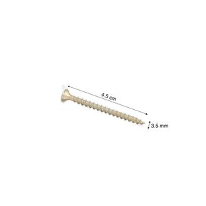 Tornillo Bicromatado 3.5x45 mm x 10 unidades