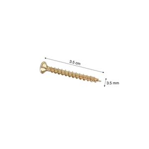 Tornillo Bicromatado 3.5x35 mm x 10 unidades