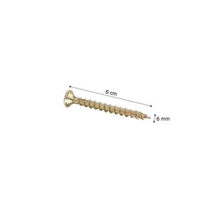 Tornillo Bicromatado 6x60 mm x 10 unidades