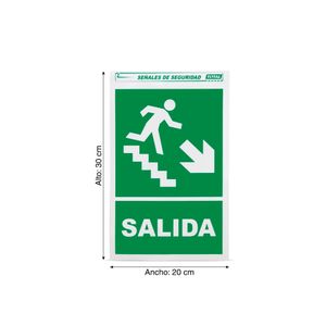 Señal Salida Escalera Derecha