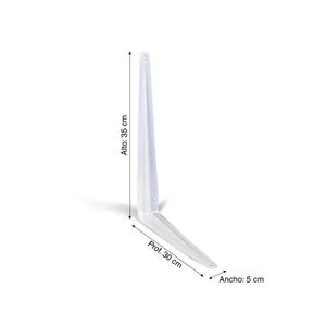 Soporte escuadra Blanco 30 x 35 cm