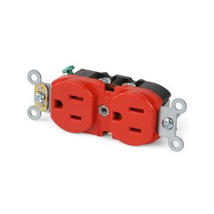 Toma doble para empotrar Tierra aislada 15A 125V