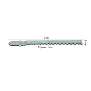 Set de 5 hojas de calar Bosch T244D corte rápido para madera 100.4mm