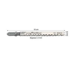Hoja de sierra caladora para madera gruesa T144DF x3 unidades