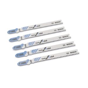 Hoja de sierra caladora para metal grueso T118B x5 unidades