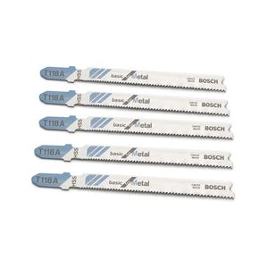 Hoja de sierra caladora para metal delgado T118A x5 unidades