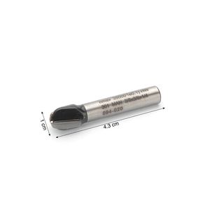 Fresa media caña 3/8"