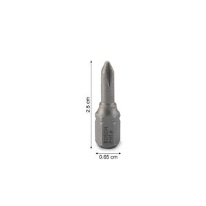 Punta de destornillador Phillips 1x25 mm x3 unidades