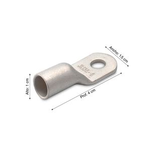 Terminal de compresión 2AWG 3/8" 90A