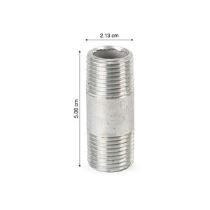 Niple galvanizado 1/2" x 2"