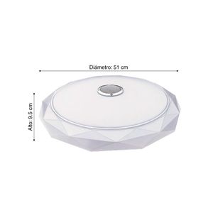 Plafón Decosmart Diamante con Bluetooth