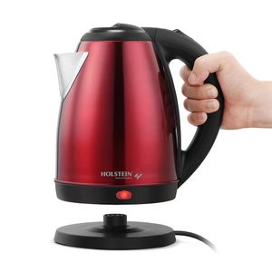 Hervidor eléctrico Rojo 1.8 litros 1500W Holstein