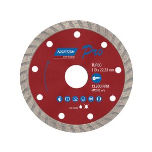 Disco de corte diamantado turbo 4 1/2"x7/8"