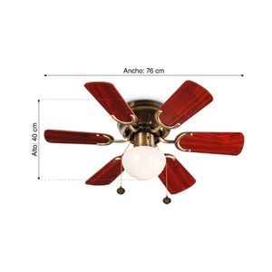 Ventilador de techo Orange Marruecos 6 aspas 30"