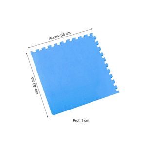 Piso microporoso Azul x4 piezas