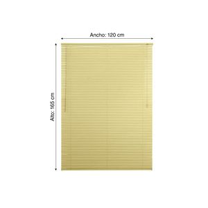 Persiana Horizontal PVC Taupe 120x165cm
