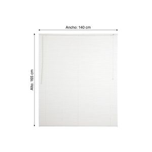 Persiana horizontal PVC Blanco 140x165cm