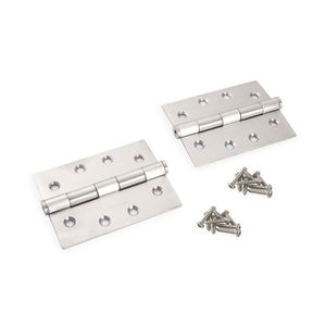 Bisagra Acero Inoxidable 4"x3" x 2.5mm x2 unidades
