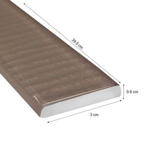 Listelo plumón vidrio vitre beige