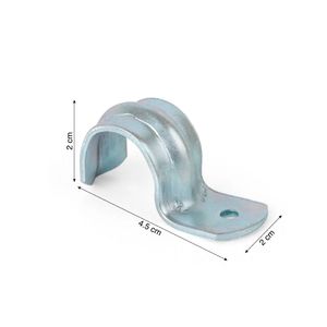 Abrazadera de 1/2" con oreja de 2mm
