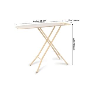 Mesa de planchar 90 x 30 cm Crema